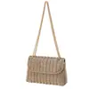 Bolso de Noche Transfronterizo 2024 Nuevo Totalmente Incrustado con Diamantes Bolso de Mano Brillante con Cadena de Alta Gama Bolso de Noche Bolso de Hombro de Moda