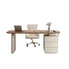 Madera Maciza Estilo Crema Apartamento Pequeño Moderno Gama Alta Estudio en Casa Oficina de Computación Mesa de Consulta Médica Protección Ambiental E0