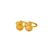 Joyería de aleación de cobre mismo estilo anillo de calabaza cepillada full diamond anillo para mujer oro simulado diseño de nicho sentido del diseño anillo para el dedo índice