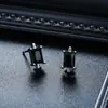 Brincos Cluster de Diamante Cheio de Novo Estilo Transfronteiriços para Homens, Modernos e Versáteis, Brincos de Flor de Íris em Forma de Cruz de Alto Padrão para Mulheres