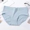 Roupa íntima feminina cintura quadril respirável sem costura sexy calcinha algodão confortável calcinha de meninas cor sólida simples