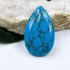Cristal natural transfronterizo no poroso forma de gota de agua 30*18 mm piedra suelta, colgante con forma de gota de agua plano de doble cara accesorios de joyería DIY
