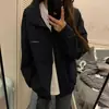 Jaqueta feminina casual e versátil de outono, estilo workwear, nova versão coreana 2026, corte solto, moderna e estilosa