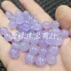 Contas de abóbora violeta, contas redondas, contas soltas de jade, quartzo violeta, cabaça da sorte de jade, pulseira, colar, acessórios de joias, contas