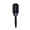 Peine de Tubo de Aluminio Negro con Dientes de Nylon para Rizos Hacia Adentro, Rodillo Peine para Dar Volumen al Cabello, Cepillo para Peinar el Cabello para Secado con Secadora y Alisado