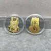 Concha de Agua Oro Puro 999 Tesoro de Riqueza Gato de la Fortuna Pegatina Dorada para Teléfono Móvil Tienda de Oro Promoción de Transmisión en Vivo Regalo para Atraer Clientes
