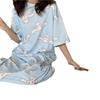 Camisón de Verano para Mujer Popular en Línea Ropa para el Hogar Delgada de Manga Corta Pijama Talla Grande Suelto Dibujos Animados Mujeres Embarazadas Largo Medio