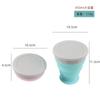 Vaso de agua plegable de silicona grado alimenticio deportes al aire libre 450ml vaso de agua portátil botella de agua plegable de silicona utensilios para beber