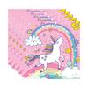Amazon Unicornio Arcoíris Fiesta de Cumpleaños Plato de Papel Desechable Vaso de Papel Servilleta Cuchillo, Tenedor y Cuchara Traje Venta al Por Mayor de Fábrica