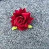 Simulación flor rosa pequeña al por mayor uso para boda capullo centro cabeza de flor rosa accesorios para arreglos florales flores cabeza de flor rosa