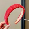 Diadema colorida de estilo francés para mujer, accesorio para el cabello de lujo de alta gama, diadema antideslizante para lavarse la cara, hace que la cara parezca más pequeña