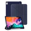 Para iPad 2025 funda protectora de cuero ranura para bolígrafo izquierda color sólido deformación pliegue Y 20% plegado 10ª generación pro11 funda protectora suave