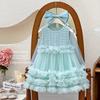 Saia Feminina 2025 Nova Estilosa Vestido Colete Sem Mangas Estilo Coreano Princesa Saia Rodada