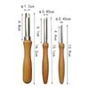 Juego de 5 piezas de herramientas de arcilla al por mayor Cuchillo de recorte de escultura de arcilla blanda de plástico DIY Arte Cuchillo de madera Juego de herramientas de escultura de arcilla