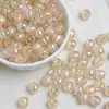 Cuentas de Pluma que Caen Polvo de Estrella Dingyi Estilo Ins Resina Galvanizada con Agujero Pasante Cuentas Sueltas Cadena de Teléfono DIY Accesorios de Joyería con Cuentas