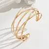 Pulsera de Brazo Transfronteriza Europea y Americana Estilo Minimalista Ins Accesorio para Vacaciones en la Playa Pulsera Abierta Ajustable Y2K