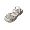 Zuecos Mary Jane Súper Elegantes para Niñas 2026 Verano Nuevos Sandalias de Exterior para Niños Zapatos de Playa Estilo Ballet Modernos