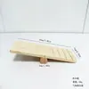 Casa de madera para hámsteres dorados, escondite de dos habitaciones, compacta y exquisita, diseño de caja ecológico, decoración para jaula de hámster