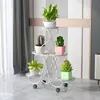 Suporte de Flores de Ferro Forjado Estilo Europeu, Prateleira de Armazenamento de Múltiplas Camadas, Suporte de Flores de Chão para Varanda, Sala de Estar Interna, Cesta Suspensa para Plantas Verdes, Vaso de Flores