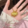 "Hazte Rico al Instante" Colgante Caballo Gordo Pequeño Collar de Caballo Tang de Plata con Cordón de Cuero Cadena Larga para Suéter para Mujer