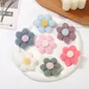 Nuevo Tela de Felpa de Flor de Terciopelo Linda Flor Pequeña de Seis Pétalos Tela de Material para Accesorio de Cabello DIY Partes de Dibujos Animados para Accesorios de Cabello