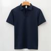 Camisa Polo Esportiva Sem Costura Colarinho Seagull de Alta Qualidade Masculina Camiseta Antibacteriana Respirável Secagem Rápida Gola Lapela Manga Curta Não Amassa