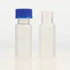 Botellas de Inyección de Plástico al por Mayor, Botellas Transparentes Marrones con Tapas, Botellas Dispensadoras de Laboratorio, Botellas de Inyección de Tapa de Rosca Multiespecificación con Graduaciones