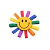 Bonita pinza para el pelo con forma de flor para niña, accesorio para el pelo de estilo coreano, pinza para el pelo para mujer, girasol colorido, accesorios de ropa DIY, tocado hecho a mano