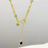 Colar Novo de Dia dos Namorados Transfronteiriço Temu Moda Retrô Geométrico Oval Pingente de Franja Coração Fivela Ot Colar para Mulheres