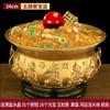 Cuenco Tesoro Doble Dragón de Cobre Niu Ju Shan, un Símbolo de Regalos para Apertura de Tiendas y Decoraciones de Oficina