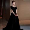 Vestido de Boda Ligero Estilo Francés para la Novia, Sencillo y Etéreo Blanco Hombros Descubiertos, Vestido de Boda Etéreo Estilo Bosque para Salir 2026