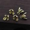 Horquilla con forma de rama de cobre fundido antiguo para sujetar perlas, accesorios para el cabello con borlas, accesorios de bricolaje, 8 x 10 mm