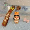 Chaveiro Pingente Pequeno Série Vermelha Fofa Chaveiro de Bebê Chorando Pingente de Mochila Pequenos Acessórios de Joia Pingente de Casal