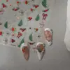Nueva Serie Navideña Estilo Ins Muñeco de Nieve Árbol de Navidad Pegatinas para Uñas Artísticas Estéreo con Relieve Gelatina Estampado en Caliente Pegatinas de Copo de Nieve