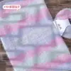 Fio Xuebao de mistura de lã tingido em degradê, com pelo longo, para cachecóis, maciez média, adequado para kits de material de tricô DIY