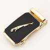 Guan Pin 3.5CM Cinturón de Cuero para Hombre con Cabeza Esmerilada y Hebilla Automática Cintura Cabeza Pantalones de Hombre Negocios Outlet de Fábrica