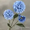 Flores Artificiais Azuis para Casamento Flores Falsas de Teto Decoração de Casamento Parede de Flores Arranjo de Flores de Chão para Casamento Materiais para Arranjo de Flores de Seda