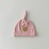 Gorro Coreano para Bebé Qiunan Otoño Invierno Oso Recién Nacido Infantil Gorro de Punto Gorro Fetal para Bebé Venta al por Mayor
