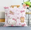 Nueva Almohada Linda de Hello Kitty, Cojín Decorativo de Terciopelo Diamante para Sofá, Almohada para Mesita de Noche de Sala de Estar, Almohada para Respaldo, Venta al por Mayor
