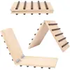 Escalera de mascota de madera para conejos, accesorios de escalones antideslizantes, escalada, Puente de Arco Paisajístico, juguete, suministros de decoración para Puente de Escalera