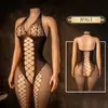 Lencería Sexy con Entrepierna Abierta, Ropa de Dormir Navideña de Malla, Medias, Falda, Coqueteo Sexy para Pareja, Uniforme Transparente, Conjunto de Tentación