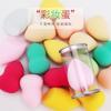 Esponja de belleza en forma de huevo de fábrica directa para maquillaje, seca y húmeda, de doble uso, borla de maquillaje diagonal, calabaza para maquillaje de doble uso seco y húmedo, polvo