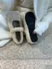 Zapatos Peludos para Otoño e Invierno para Mujer 2024 Nuevos Flats de Punta Redonda de Cuento con Lazos, Versátiles Zapatos Scoops de Algodón Cálido con Forro Polar