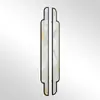 Maçaneta de Porta de Mármore Leve de Luxo para Hotel Maçaneta de Porta de Vidro Personalizada com Incrustação de Jade e Concha Maçaneta de Porta de Madeira de Abertura Dupla