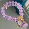 Nueva pulsera de girasol con cuentas florales para mujer, color macarrón, con explosiones transfronterizas, cristal de palomitas de maíz, pequeña pulsera de margaritas y camelia.