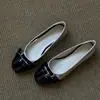 Zapatos de doble fila con faldas, color block, slip-ons, de suela plana, bailarinas de corte bajo, suaves de suela blanda estilo francés, cómodos para los pies