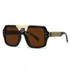 Gafas de sol europeas y americanas de moda no convencionales para hombre, gafas callejeras exageradas personalizadas, gafas para exteriores anti-ultravioleta LH215
