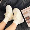 Versão Coreana Nicho Lua Branca Casual Pão Sapatos Brancos 2025 Verão e Outono Novo Nicho Dopamina Tênis de Solado Grosso Tendência