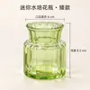 Mini Vaso de Vidro com Listras Verticais Usado Luxo Leve Hidropônico Pequeno Vaso Ornamento para Arranjo de Flores de Mesa Garrafa de Vidro Colorida Transparente