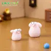 Linda figura redonda de cerdo con ojos grandes para micro paisajismo, accesorio de decoración DIY para casa de muñecas, adorno de escritorio mini